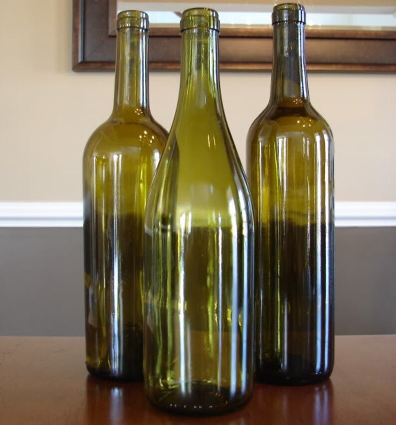Empty Wine Bottles Without Labels With or Without Cork or Etsy