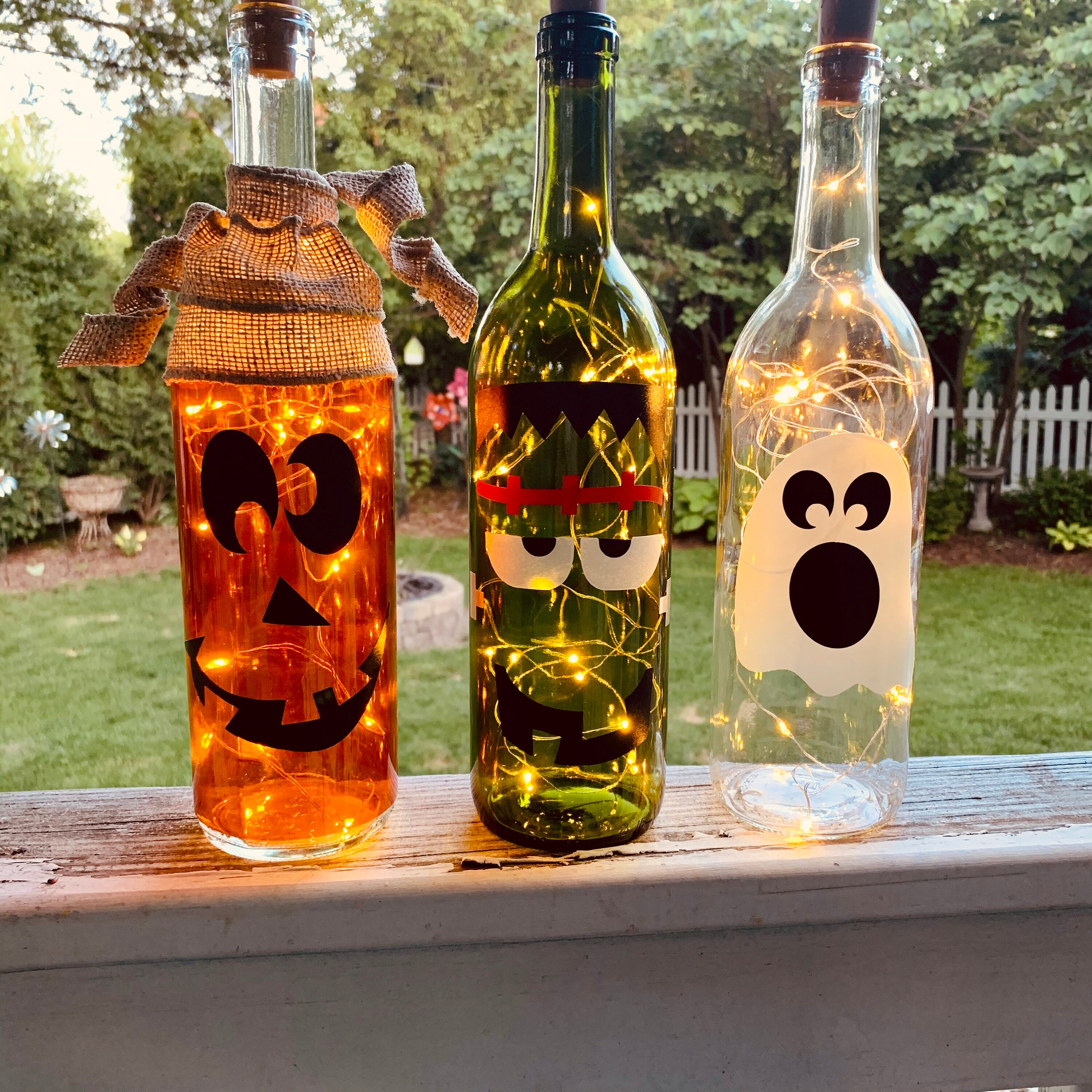 Halloween Wine Bottle Decorations with or Without String Etsy