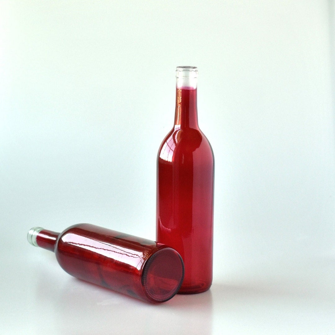 Wine Bottle 2pack Empty Red Wine Bottle Crafts Wine Bottle Etsy