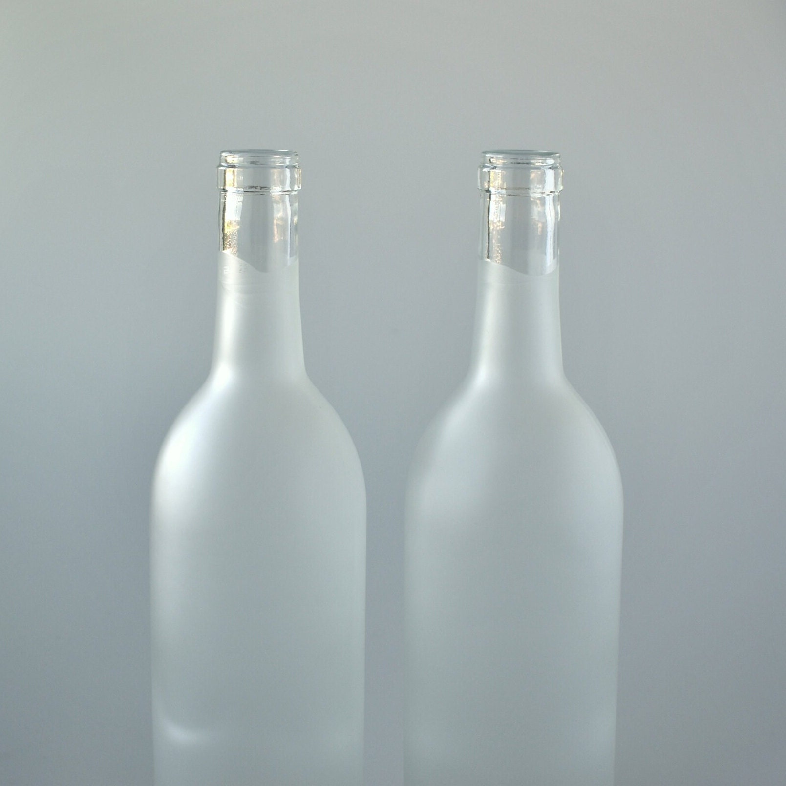 Lot de 12 bouteilles de vin vides en verre de 750 ml (incolore givré) :  : Cuisine et Maison