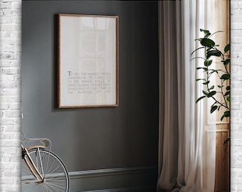 Life's Motto - The Secret Life of Walter Mitty - cute minimalist room decor