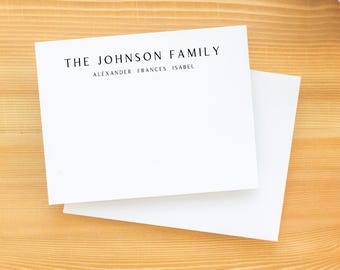 Personalisierte Familie Briefpapier Grußkarten, Grußkarten mit Umschlägen