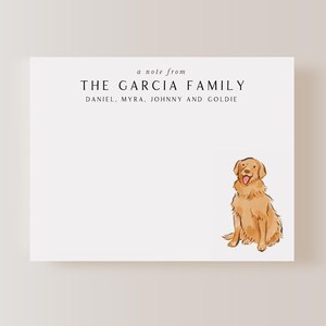Golden Retriever Dog Stationery, Personalized Dog Stationery, Pet Stationery, Dog Notecards, Pet Dog Notecard, Dog Stationery, Dog Note Card