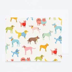 Pet Notecards, Dog Notecards, Dog Stationery Cards, Dog Blank Cards, Dog Note Card, Dog Stationery, Colorful Dogs Notecard, Gift Stationery
