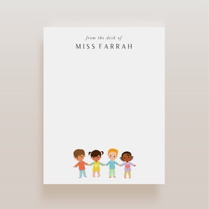 Personalisiertes Briefpapier-Set, Schule Briefpapier Set, Lehrer Notecards Karte, Lehrer Geschenk, Lehrer-Briefpapier, Geschenke für Lehrer