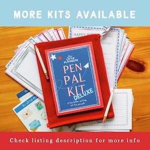 Kids Pen Pal Writing Kit, Letter Writing Stationery Set with Stickers image 7