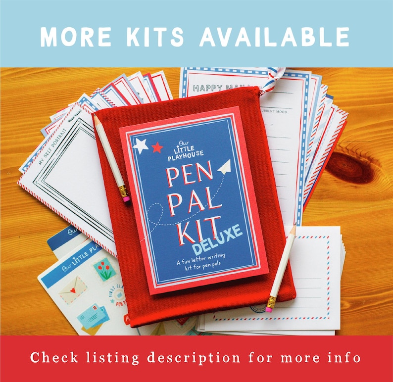 Kids Pen Pal Writing Kit, Letter Writing Stationery Set with Stickers image 7