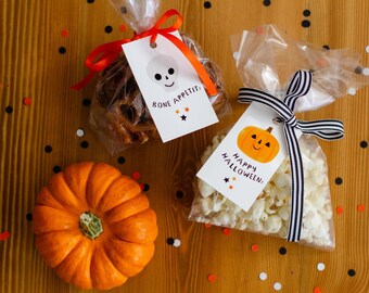 Printable Halloween Treat Bag Tags - Cute DIY Favor Tags for Kids, Parties & Classrooms