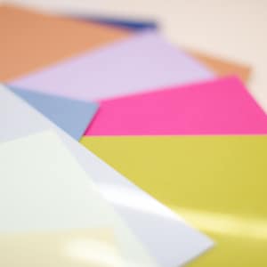 Envelope Color Add On, Colored Envelopes for Existing Orders, Colored Euro Flap Envelopes, A2 and A7 Size Options