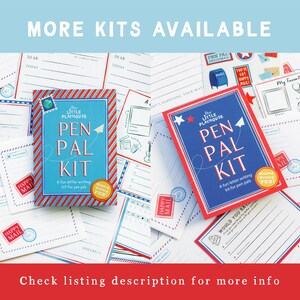 Kids Pen Pal Writing Kit, Letter Writing Stationery Set with Stickers image 8