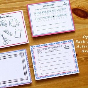 Kids Pen Pal Writing Kit, Letter Writing Stationery Set with Stickers image 4