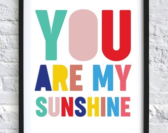 bright nursery prints