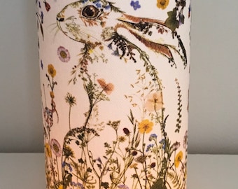 NEW Wild Flower Hare - Handmade Tall Night Light.