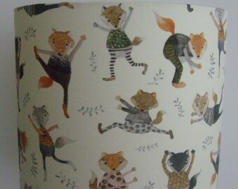 NEW Fox Trot - Handmade table Children's Lampshade