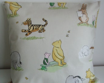 NEW Winnie The Pooh and Friends in Vintage - Handmade Nursery Cushion