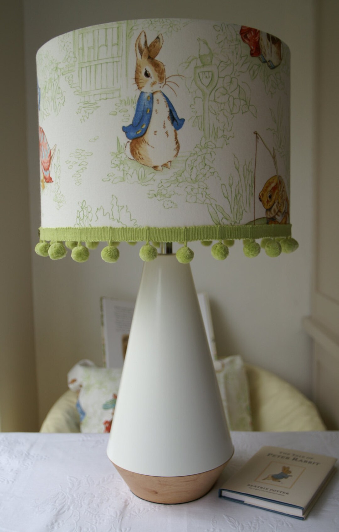 Beatrix Potter Peter Rabbit Handmade Nursery Lampshade 30cm Drum Etsy Australia