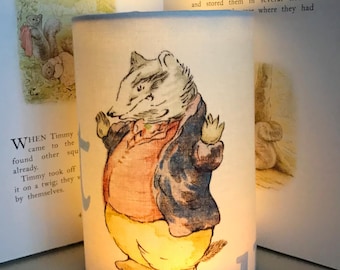 NEW Tommy Brock Badger - Handmade Children's Night Light