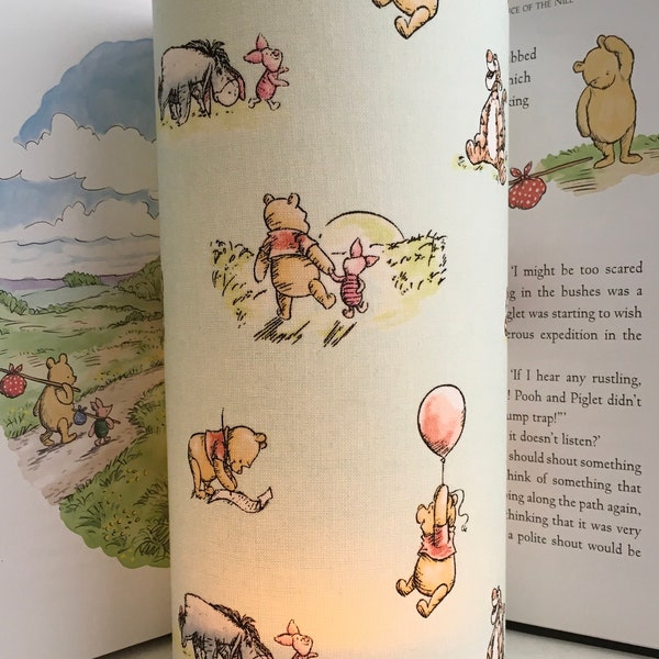NEW Winnie The Pooh and friends - Handmade Tall Nursery Night Light