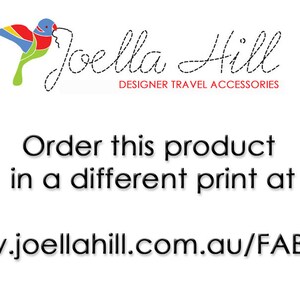 Deluxe Single Travel Document Wallet organiser for ONE passport and documents hand made by Australian designer Joella Hill in Gothic Rose image 7