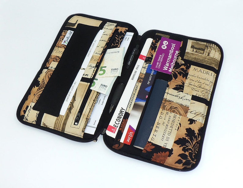 Deluxe Single Travel Document Wallet organiser for passport Etsy