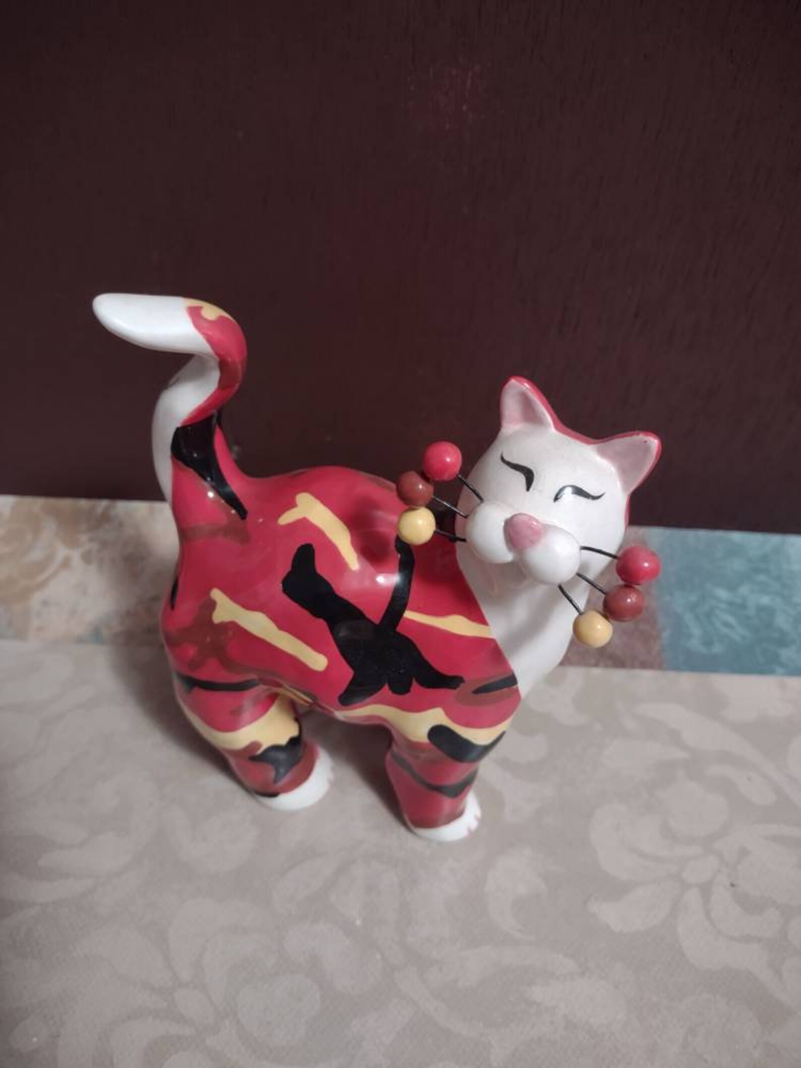 Amy Lacombe Whimsiclay Cat Figurine | Etsy