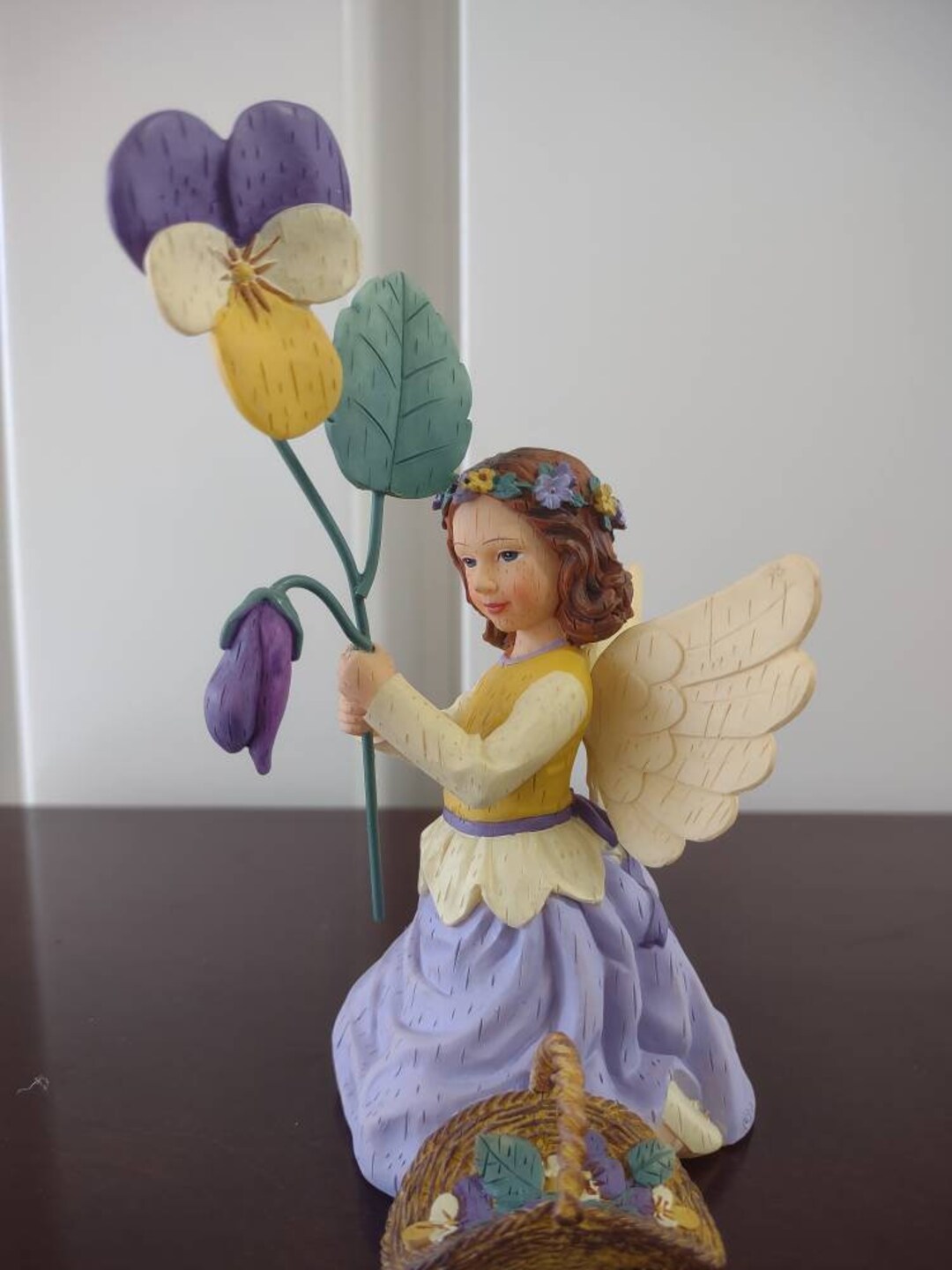 DEMDACO Wildflower Angels Violas for Loving Thought Figurine Etsy