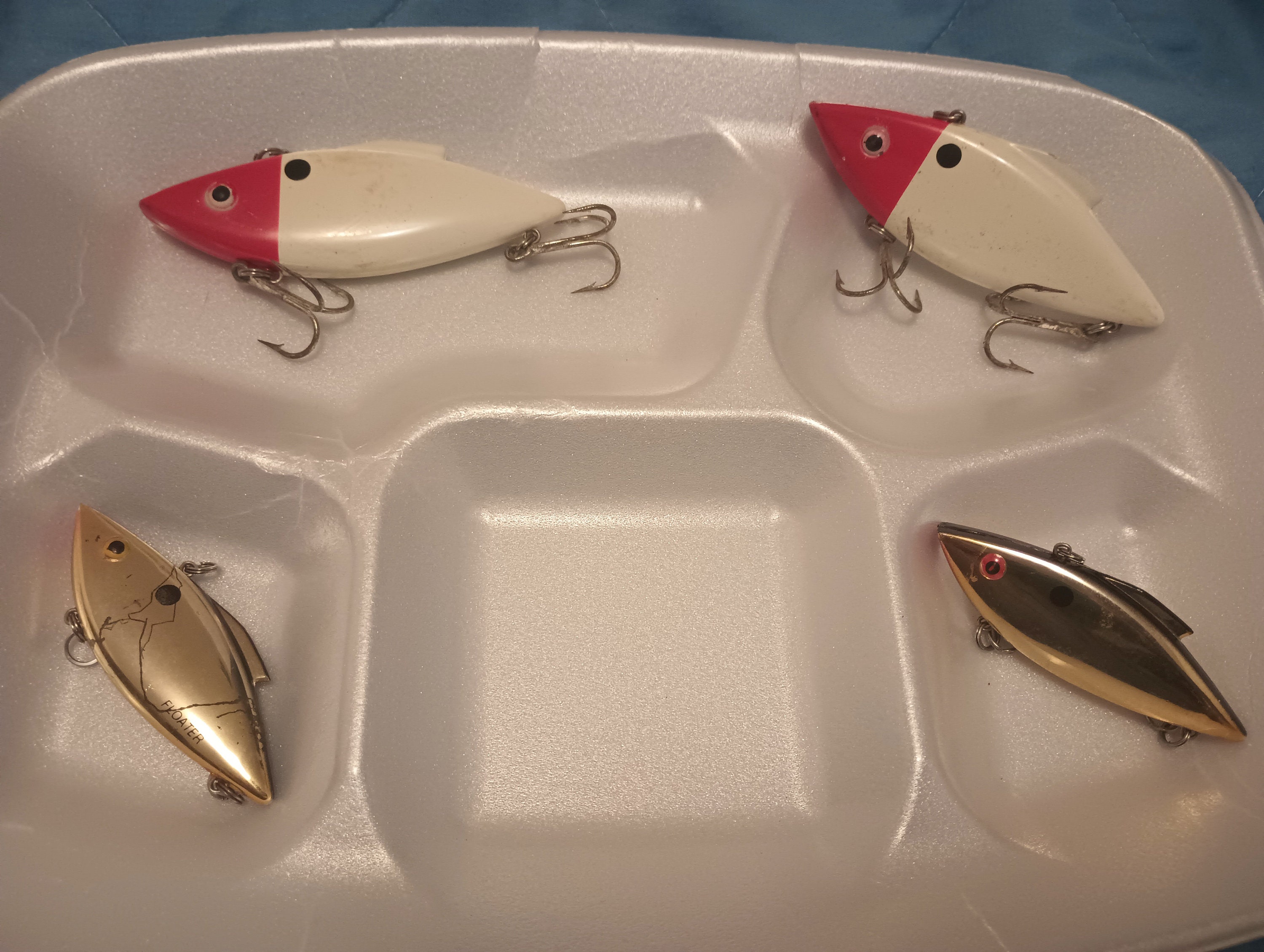 Lot of Four Rat-l-trap Fishing Lures Lure Lot 