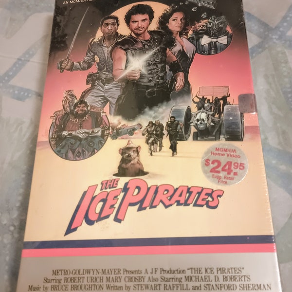Sealed The Ice Pirates VHS Used Movie VCR Video Tape Robert Urich Big Box MGM