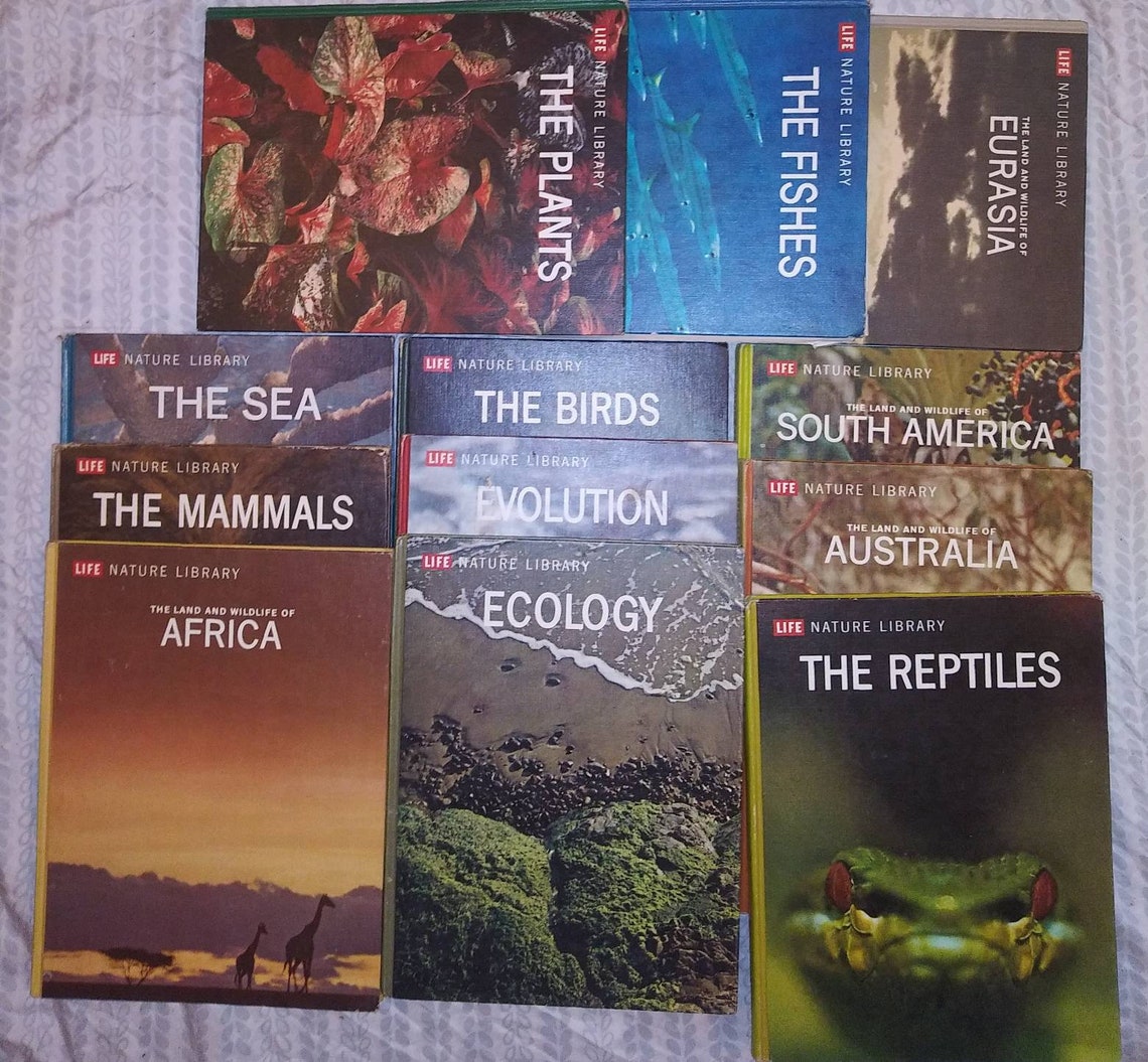 Lot Of 12 Life Nature Library Books 1960's Homeschool Etsy