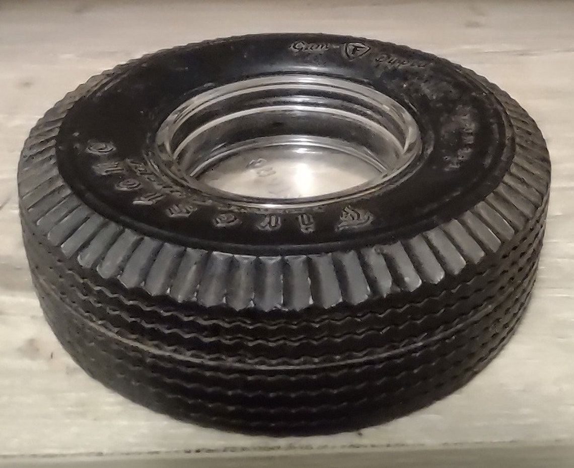 Vintage Firestone Tire Ashtray Etsy