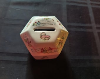 Peter Rabbit Wedgewood ceramic Christening bank