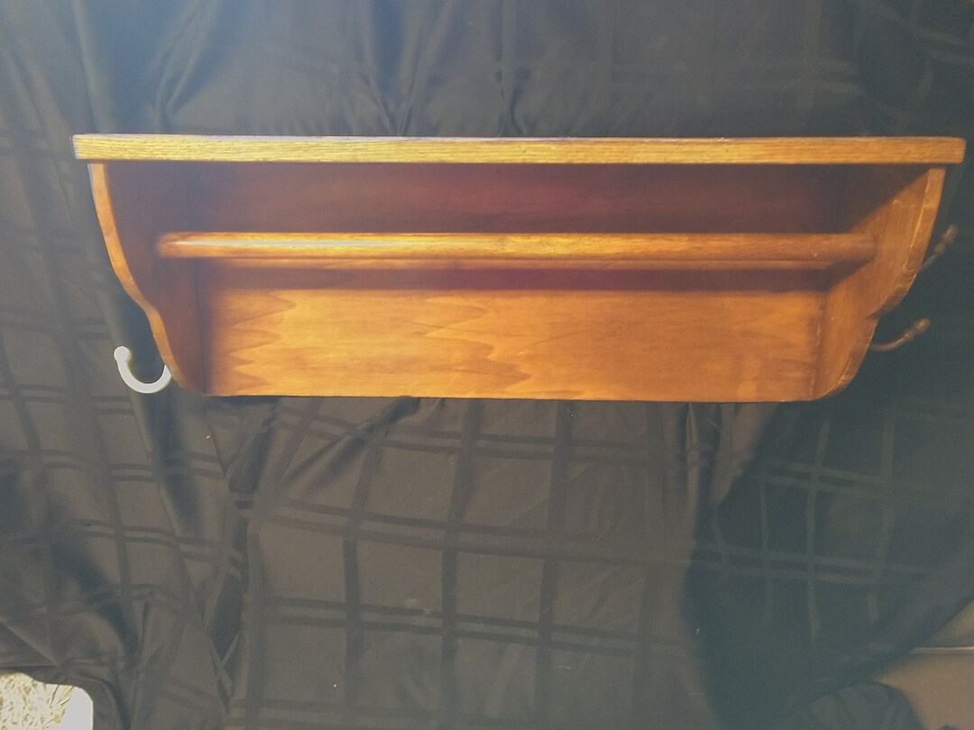 Oak Quilt Hanger or Towel Rack Etsy