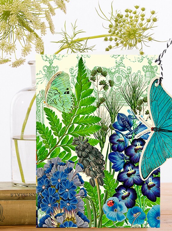 Blue Bouquet Art Card Blue Bouquet Art Card