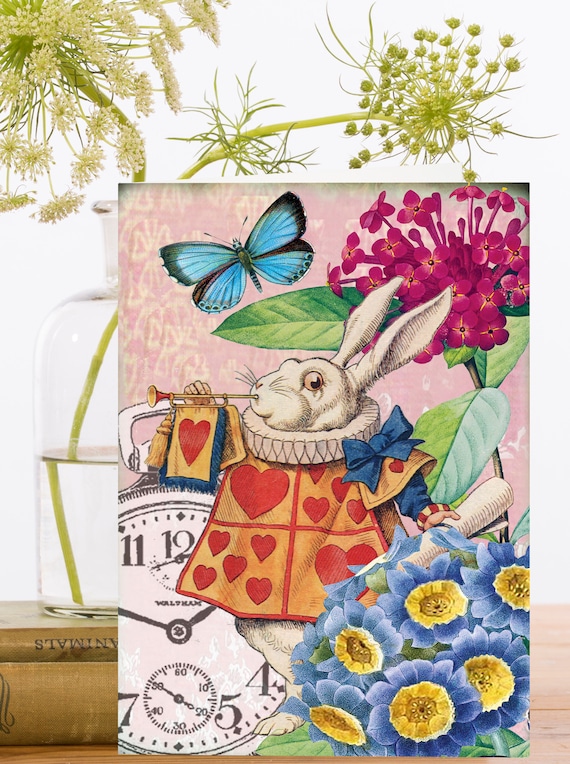 Greeting Cards Pack of 3 Alice in Wonderland Vintage Image | Etsy