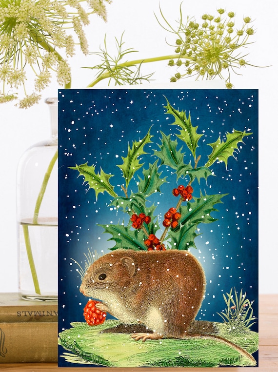 Field Mouse Vintage Art | Greeting Card Field Mouse Vintage Art | Greeting Card