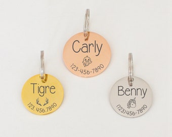 Placa de identificación para perro, placa de identificación para mascota personalizada, placa de identificación para gato, placa de identificación para perro, placa de identificación para perro