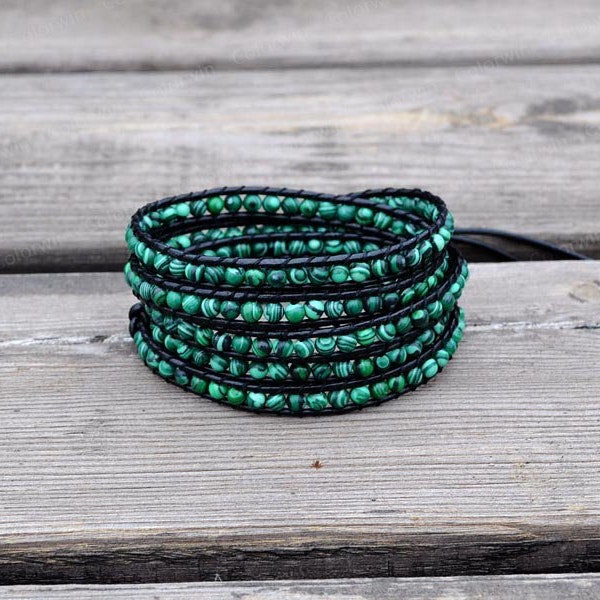 Lapis Wrap Bracelet Etsy