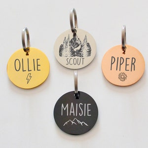 Personalized Dog Tag Cat Tag Custom Dog Collar Cat Collar Tag Cat ID Tag Dog ID Tag Dog Name Tag Engraved Pet Tag