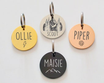 Placa de identificación personalizada para perro, placa para gato, collar para perro personalizado, placa para collar para gato, placa de identificación para gato, placa de identificación para perro, placa con nombre para perro, placa grabada para mascota