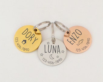 Etiqueta de perro Etiqueta de gato Etiqueta de mascota personalizada Collar de perro personalizado Etiqueta de collar de gato Etiqueta de identificación de gato Etiqueta de identificación de perro Etiqueta de nombre de perro