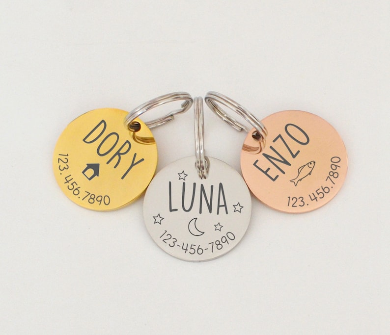 name tag for cat collar