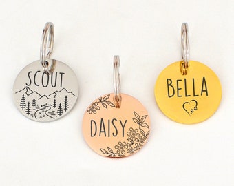 Placa de identificación personalizada para perro, placa de identificación personalizada para gato, placa de identificación para perro ...