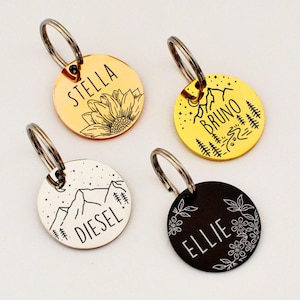 Dog Tag Dog Collar Tag Personalized Cat Tag Custom Cat Collar Tag Cat ID Tag Dog ID Tag Dog Name Tag Engraved Pet Tag Cat Name Tag Dog Gift