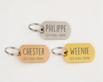 Gepersonaliseerde hondenpenning huisdiertag kat tag kat kraag tag kat ID tag hond ID tag hond naamtag huisdier ID tag kerstvakantie cadeau