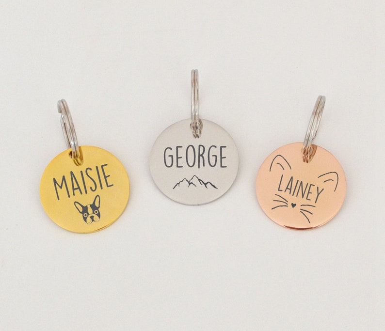cat collar tags personalized