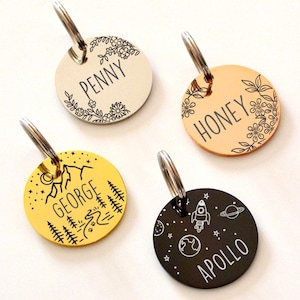 Dog Tag Dog Collar Tag Personalized Cat Tag Custom Cat Collar Tag Cat ID Tag Dog ID Tag Dog Name Tag Engraved Pet Tag Cat Name Tag Dog Gift
