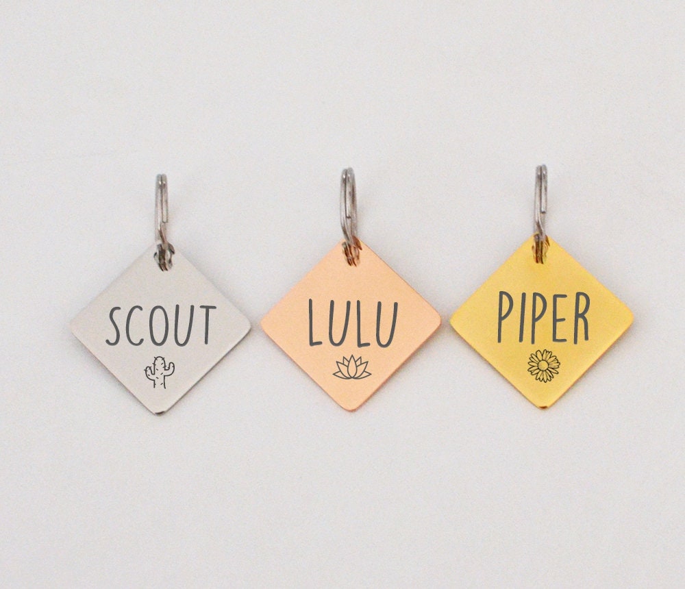 Personalized Tag Pet Tag Custom Dog Tag Cat Tag Cat Collar Tag Cat ID…