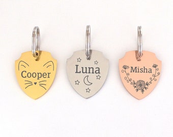 Dog Tag Personalized Pet Tag Custom Dog Tag Cat Tag Cat Collar Tag Cat ID Tag Dog ID Tag Dog Name Tag