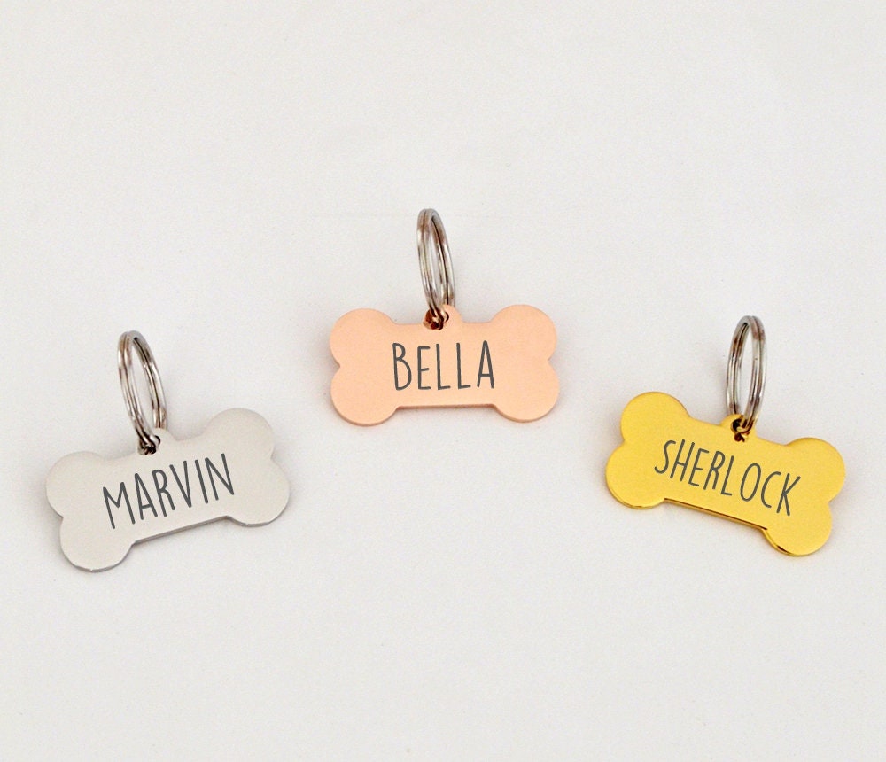 Dog Tag Personalized Bone Dog Tag Cat Tag Pet Tag Dog Collar Tag Cat …