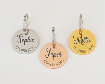 Personalized Pet Tag Dog Tag Cat Tag Pet Tag Custom Dog Tag Cat Collar Tag Cat ID Tag Dog ID Tag Dog Name Tag Pet Supplies